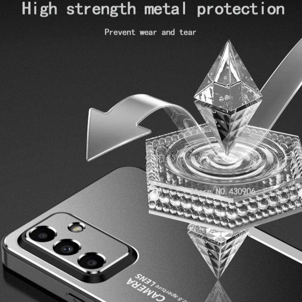 Luxury Aluminum Alloy Metal Matte Case For Samsung S26 S25 Edge S24/23 Ultra Plus FE A57/37/27/17/07/56/36/26/16/06 Phone Cover
