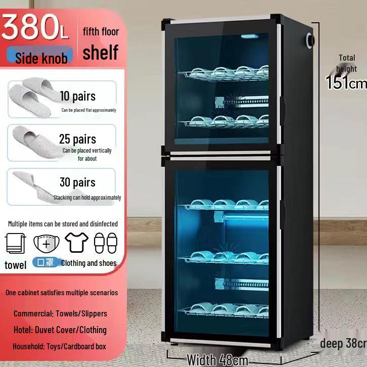 Large Capacity Disinfection Shoe Cabinet for Beauty Salons and Hotels