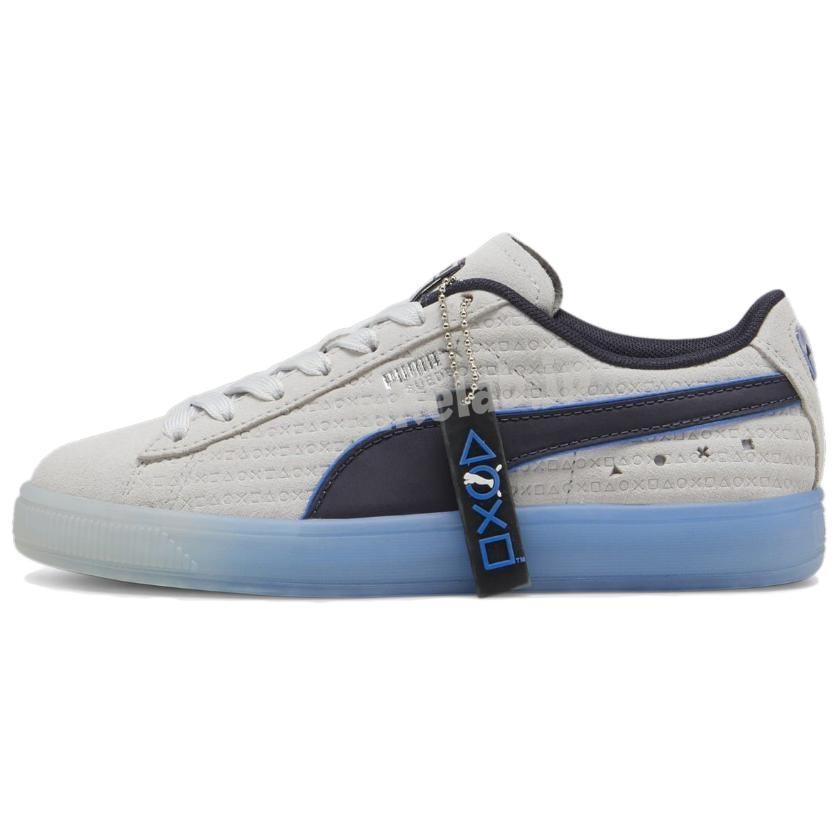 PUMA x Playstation Suede  Glacial Grey Navy  Men s 396246-01 EU 46