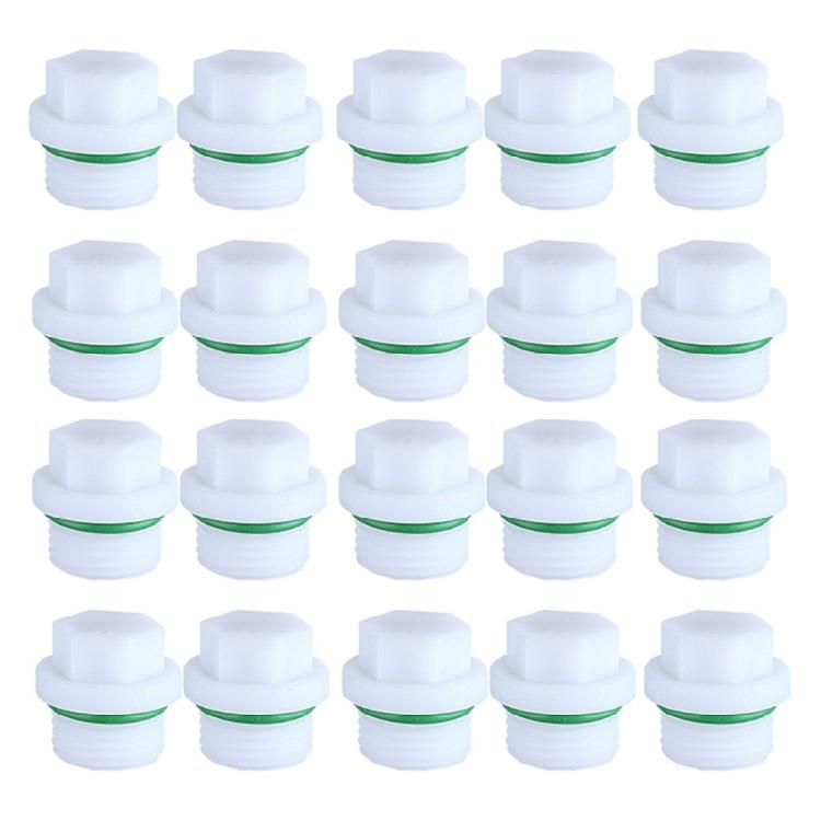 20 Pack Strong Threaded End Caps Heat Resistant Plastic Plugs Home Plumbing Irrigation Systems