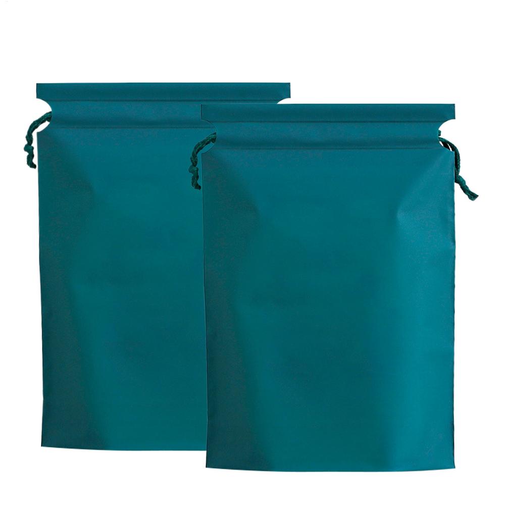 2 Pack Waterproof Drawstring Bags 30x20cm Reusable PE Pouch for Shoes Wet Clothes Outdoor Gym Swimming Travel Sports Storage Bag 970₽