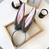 Large Bunnies Ears Headbands for Adult Kids Soft Comfortable Oversized Rabbits Ear Hairband for Daily Wear Party Role Play