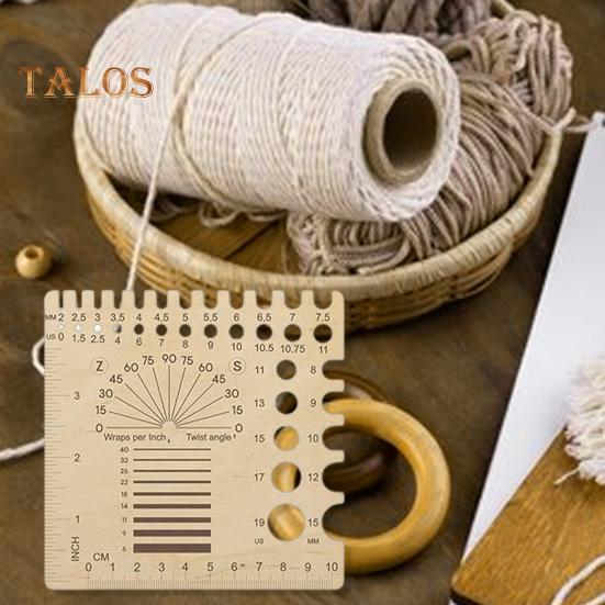 Knitting Needle Gauge Ruler US Size Crochet Hooks Ruler Compact Measure Crochet Knitting Needle Gauge Sewing Knitting Tools Ruler for Beginners