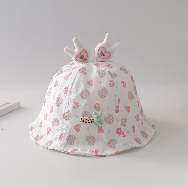 

Unisex Baby Sun Hat Spring Summer Stylish Lightweight Fisherman Bucket Hat рожевий