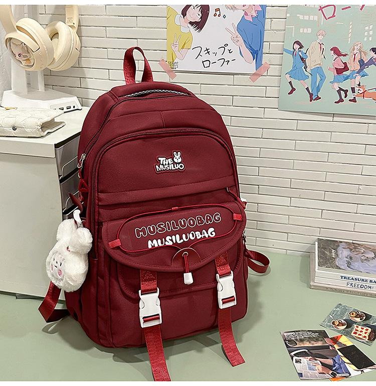 Schoolbag Japanese ins new high-value fresh and sweet backpack junior high school students lightweight travel large-capacity backpack