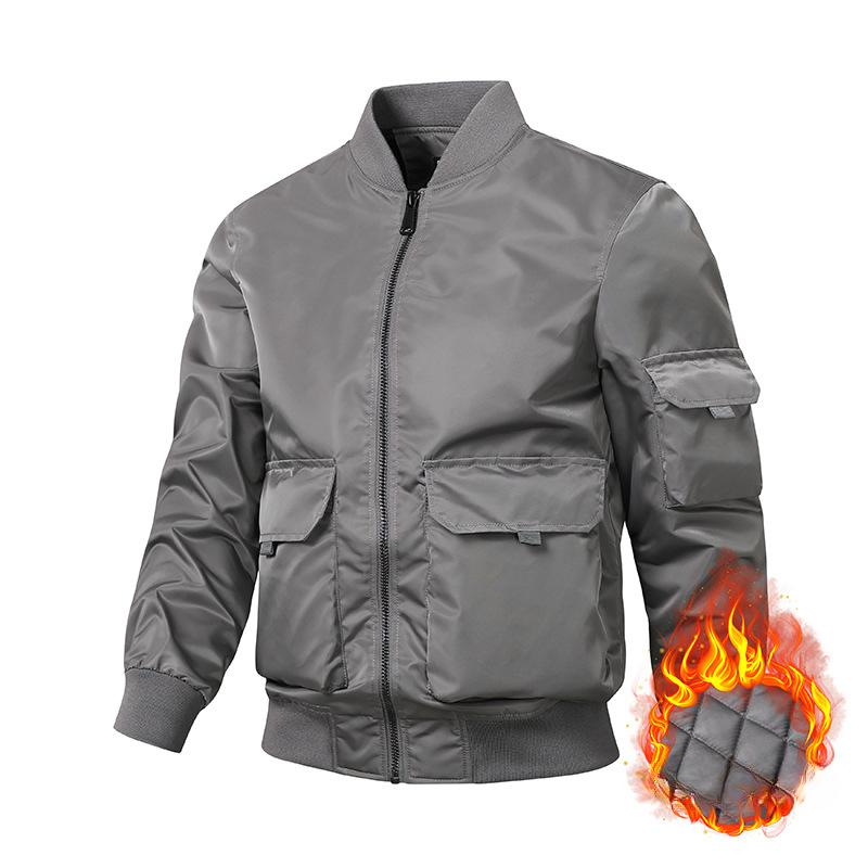 Arbeidsjakke Høst- og vinterfrakk Bomberjakke Flyjakke for menn