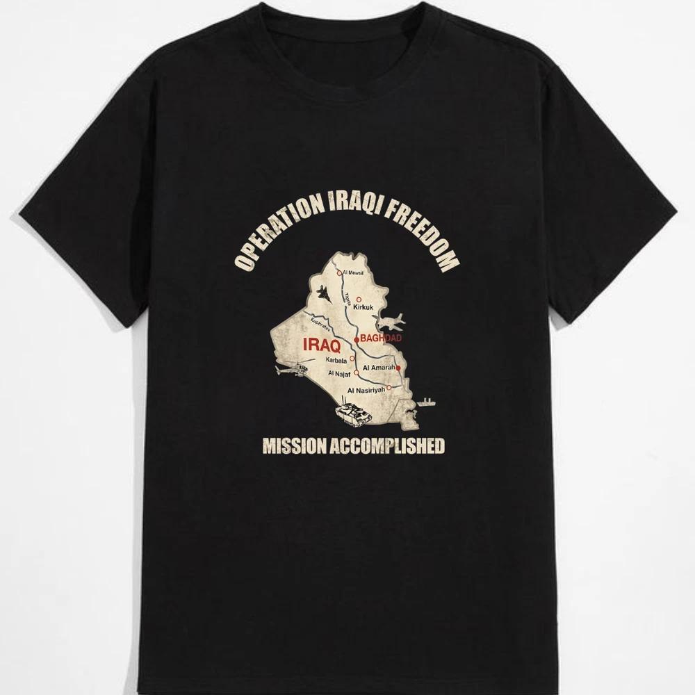 Vintage 2003 Operation Iraqi Freedom USA Black TShirt Unisex S5XL S