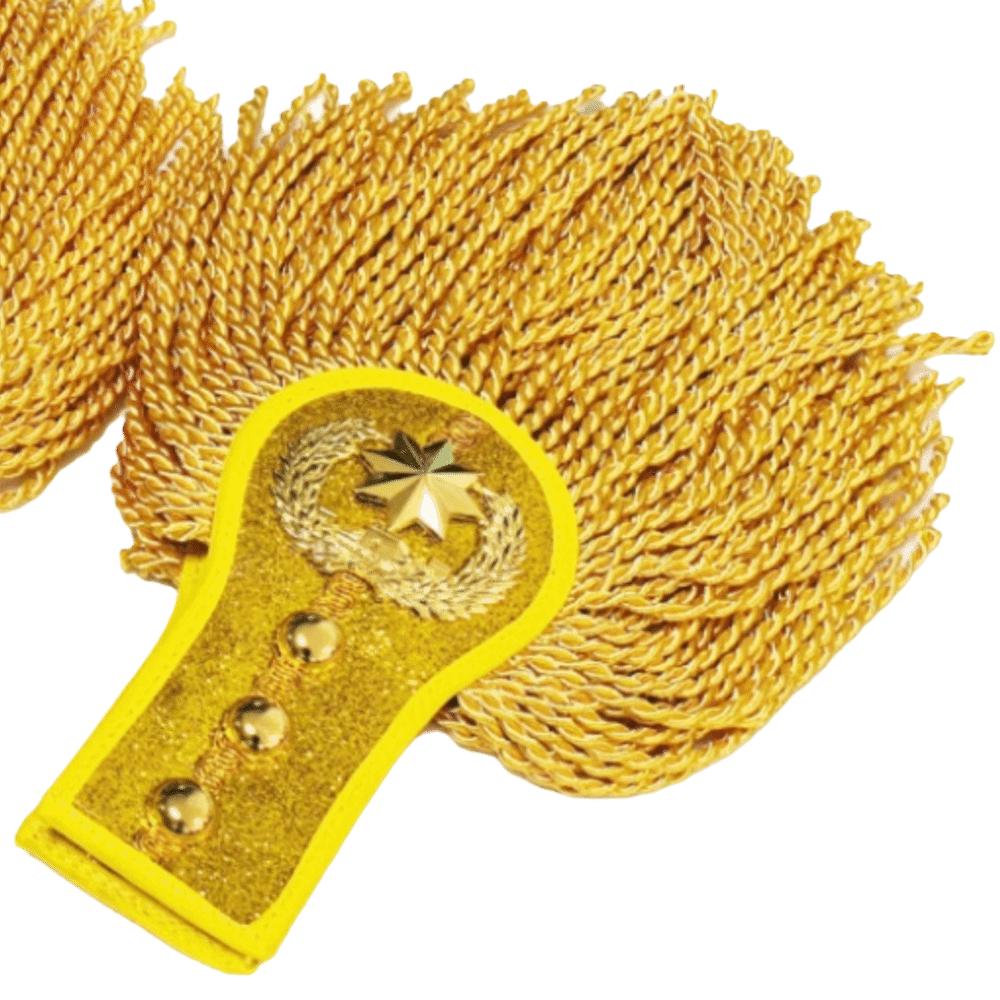 Smooth Satin Fabric Epaulettes Zinc Zinc Alloy Decorative Emblems Shoulder Ornaments  Stage Performance