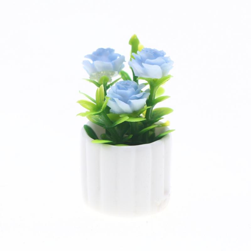 1Pcs Dollhouse Mini Simulation Green Plants Potted Plants Micro Landscape Horticultural Decoration Doll House Accessories
