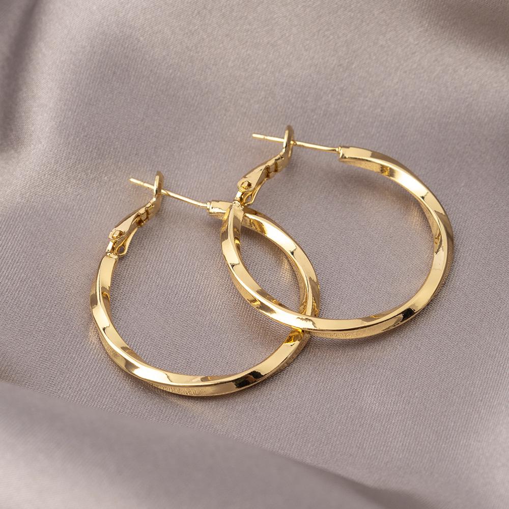 2025 Women's Möbius Hoop Earrings: Light Luxury & Nordic Retro Style