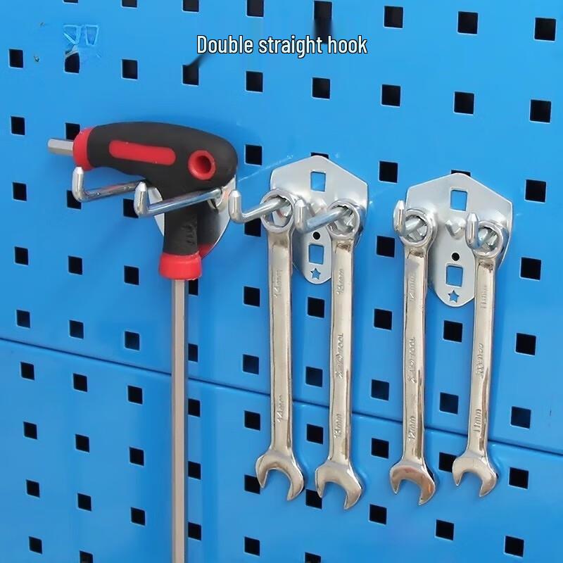 Jundingying 100mm Double Straight Metal Pegboard Hooks