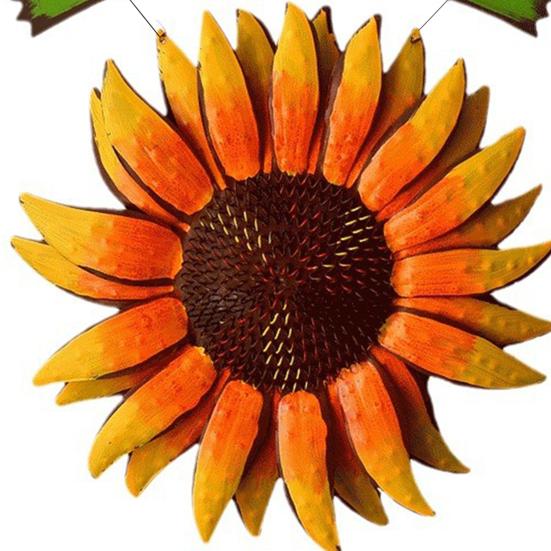Sunflower Welcome Sign Metal Wall Hanging Plaque Rustic Decorative Door Hanger for Front Door Porch Wall Indoor Outdoor Spring Decor