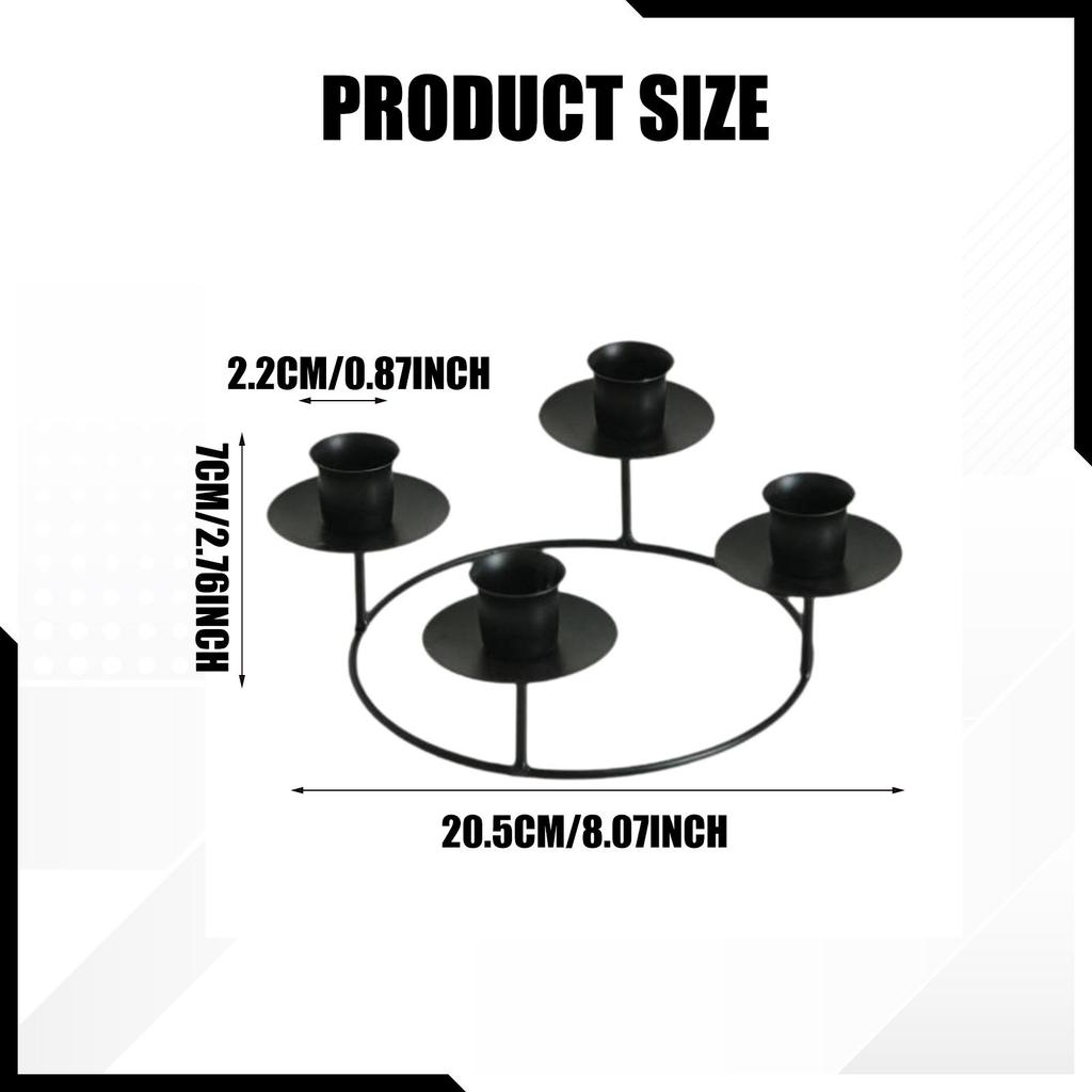 4 Arms Candle Holder, Candlestick Holder, Decorative Candle Stand, Candlelight Stand for Bedroom