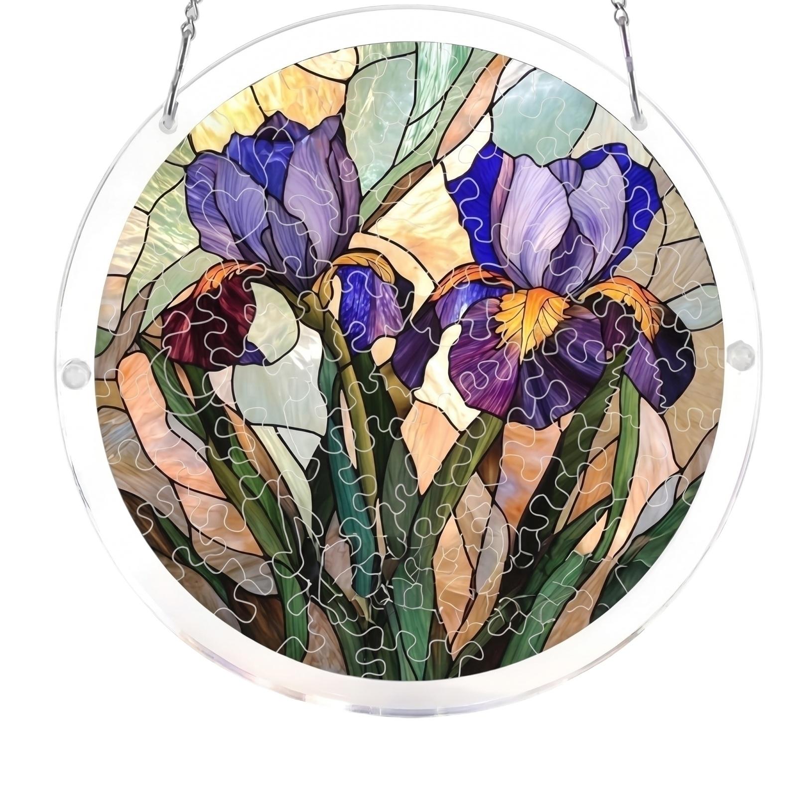 Acrylic Puzzle Suncatcher Window Decoration Three Layer Single Layer 2mm 2D Design Lighthouse Retirement Message Hanging Ornament One Size