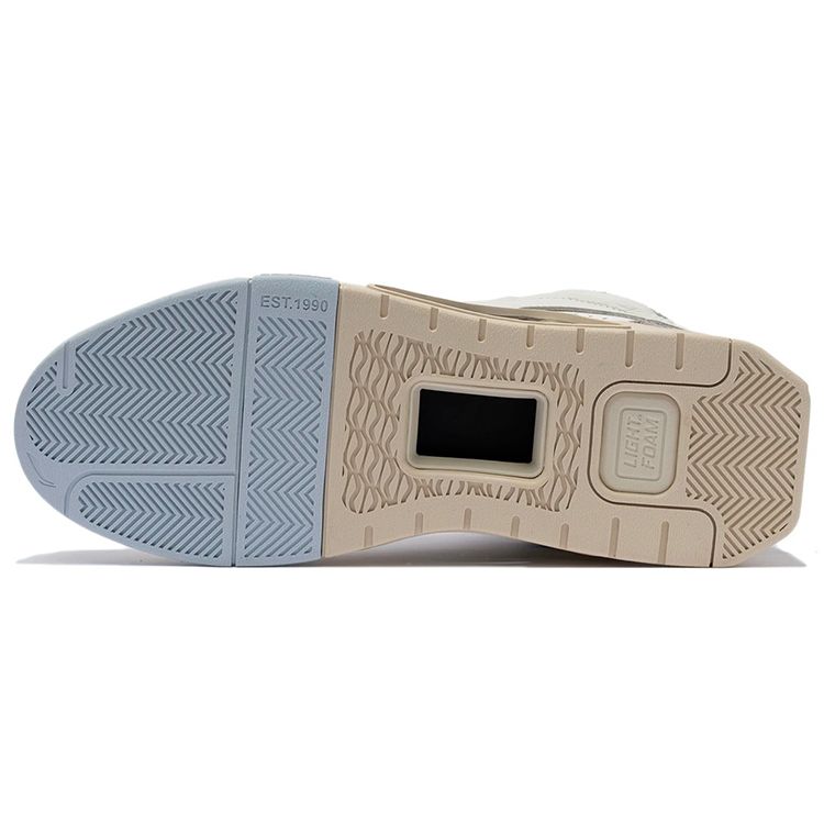 Li Ning Premium Fabric Synthetic Leather Suede Reflective Resilient Non-Slip Wear-Resistant Mid-Top Sneakers Men Sneakers Micro-Crystal-Gray AGCR267-1