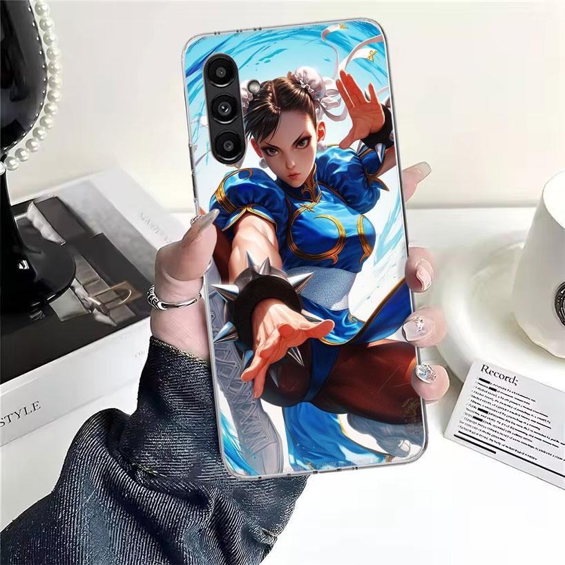 ChunLi S-Street F-FighterS Phone Case For Samsung Galaxy A13 A14 A15 A16 A17 A53 A54 A55 A56 A57 A33 A34 A35 A36 A37 A23 A24 A25