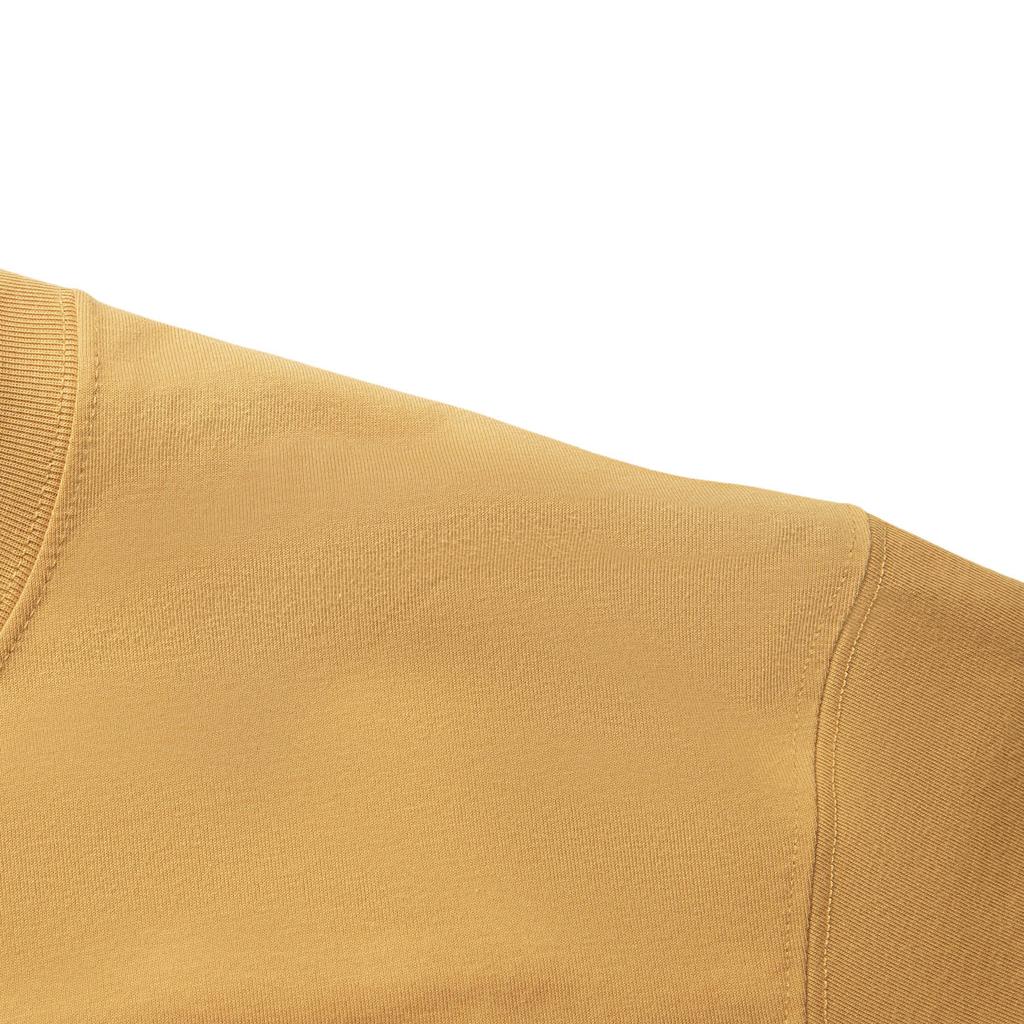 Li Ning Simple Versatile Letter Print Round Neck Pullover Breathable Short Sleeve T-Shirt Men Tops Ginger-Yellow AHSVA35-2