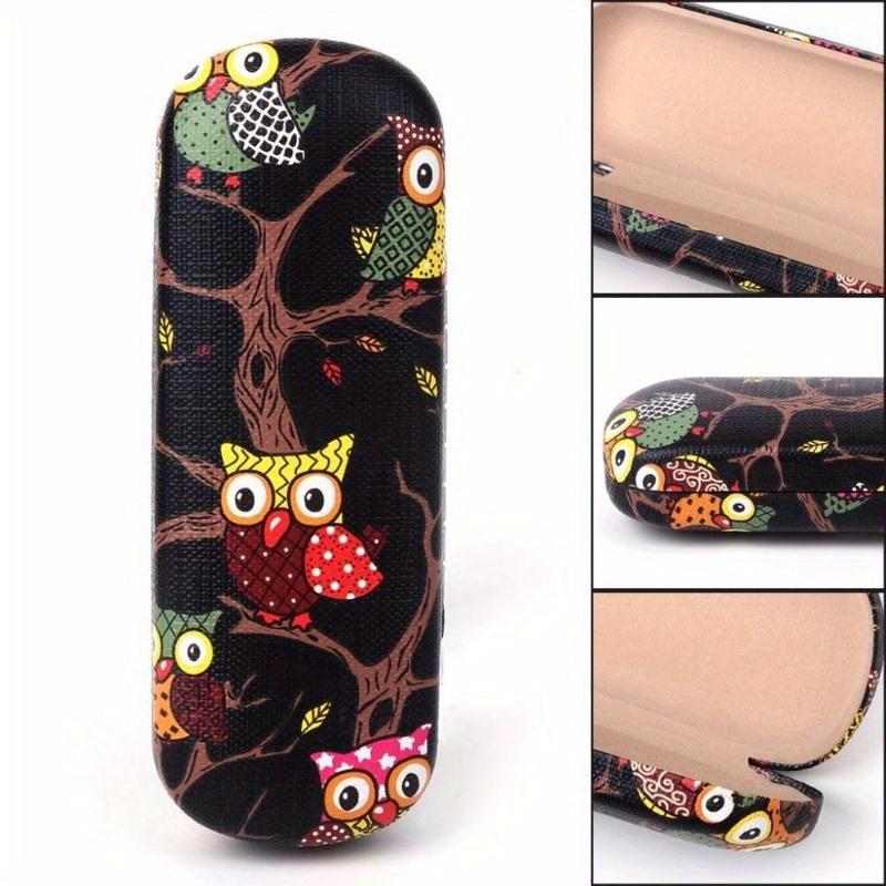 3Pc Glasses Box Cartoon Owl Animal Cute Sunglasses Storage Protector Portable Cases Women