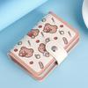 New PU Business Card Holder Anti Thief Cartoon Bear Coin Pouch Wallets Bag Student