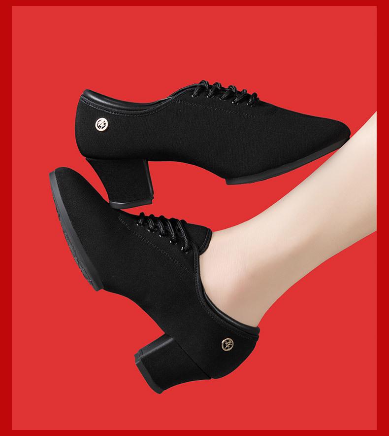 Women's Latin & Ballroom Dance Shoes - Soft Sole, Breathable, Lightweight, Ideal for Teachers, Training & Square Dance.