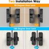 Door Lock Guard Latch Bolt 90 180 Degree Stainless Steel Toggle Latch Sliding Barn Door Lock Black Iron Right Angle Barn Lock