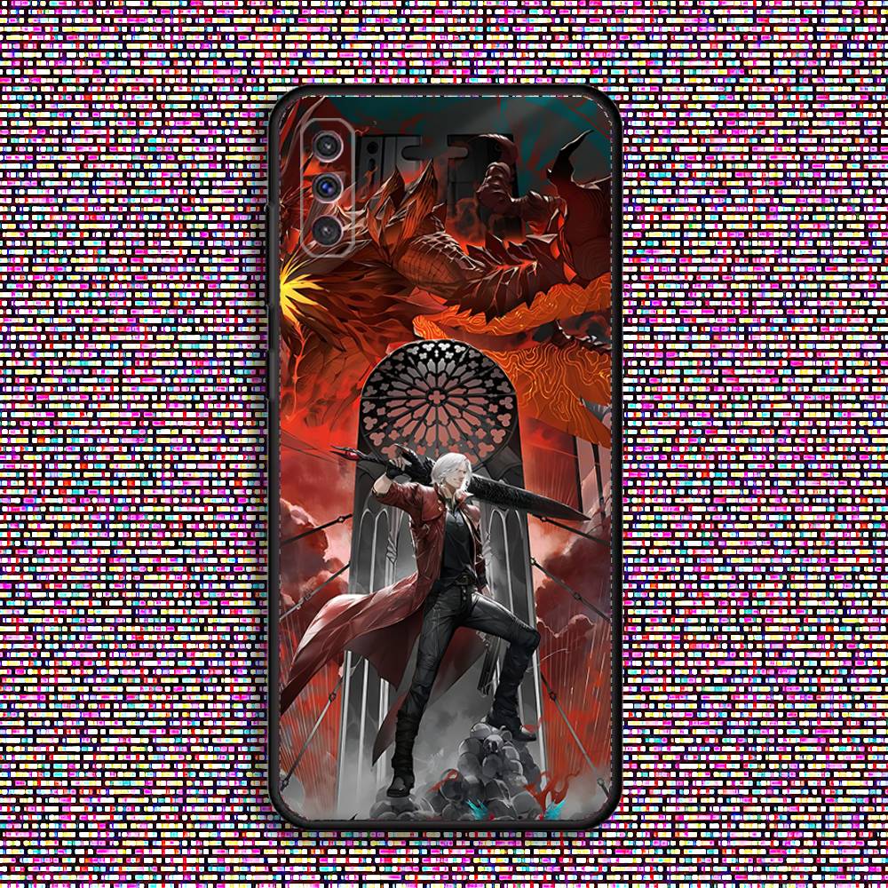 D-Devil M-May C-Cry Dante Phone Case For Samsung S 25,24,23,22,30,21,10,9,Ultra,Plus,Lite,FE,4,5 G Black Soft Case