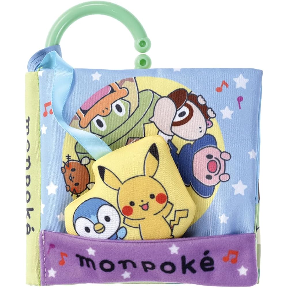 Takara Tomy Pocket Monsters Interactive Travel Cloth Book for Kids