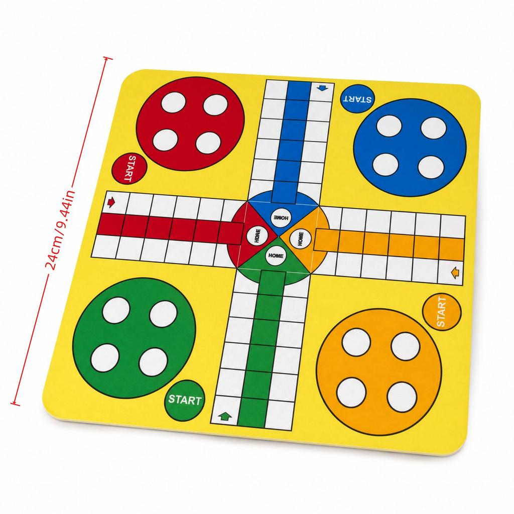 24cm Educational Kids' Ludo Board for Early Learning & Parent-Child Interaction