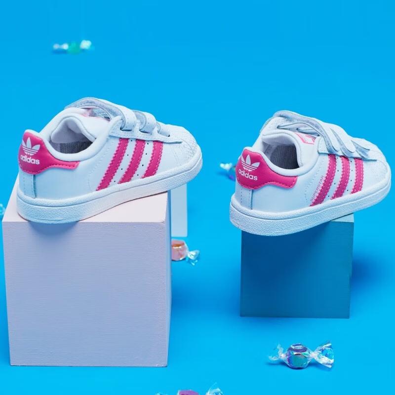 Adidas Originals SUPERSTAR Low top Toddler Shoes Pink White Infant And Toddler CG6638