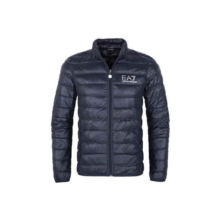 Ea7 EMPORIO ARMANI Logo Printed Zipped