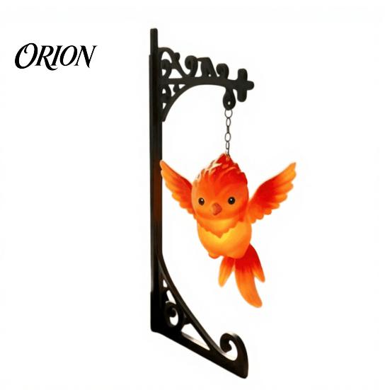 Magical Lantern for Reading Nook Hanging Magic Owl Bird Deer Bookend Lamp, Gothic Metal Bookshelf Light, Relaxed Light Den Vintage Library Animal