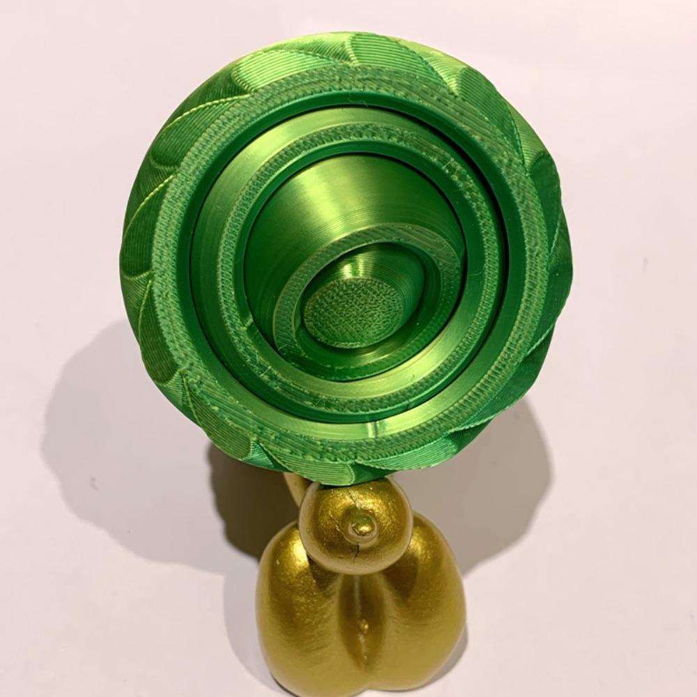 Fidget Toys 3D Printed Rotating Ball Toy Plastic O-Shaped Finger Gyroscope  Anxiety Relief