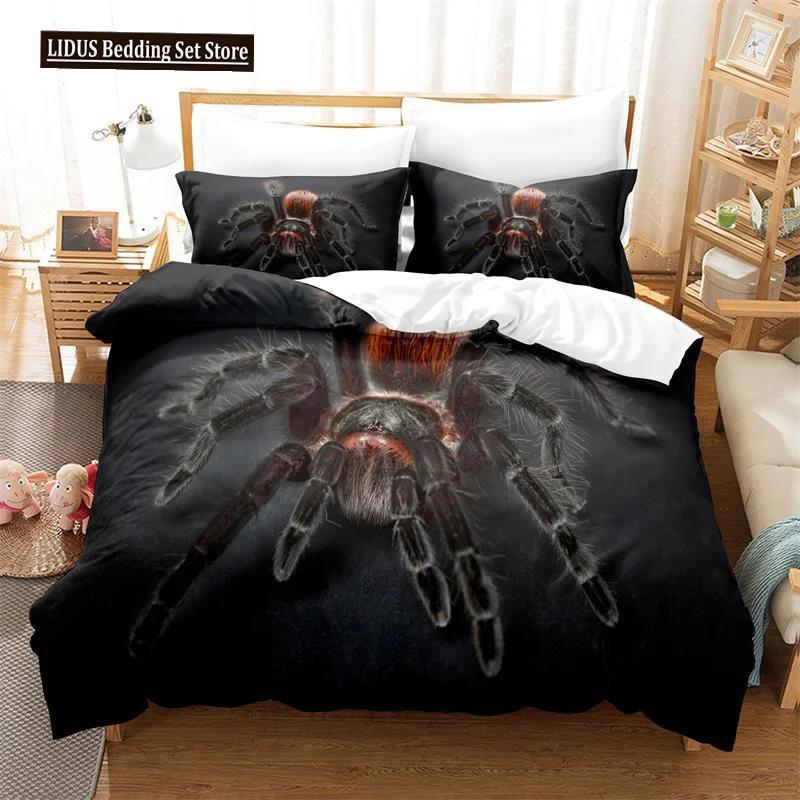 Spider And Animals Bedding Set Microfiber 3D Print Duvet Cover Queen King Size Fashion Design Comforter Cover With Pillowcases