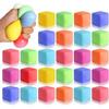 4Pcs Flour Cube Squeeze Toy Soft Stretchy TPR Slow Rising Cube Sensory Toy Anxiety Relief Stress Ball Classroom Prizes Party Favors
