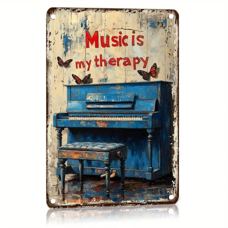 Metal Wall Art Sign Vintage Hanging Decor 20x30cm