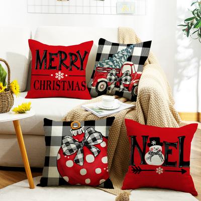 Nordischer Einfacher Weihnachtsstil Kissenbezug Weich und Bequem Sofa Kissen Schlafzimmer Wohnzimmer Kissenbezug