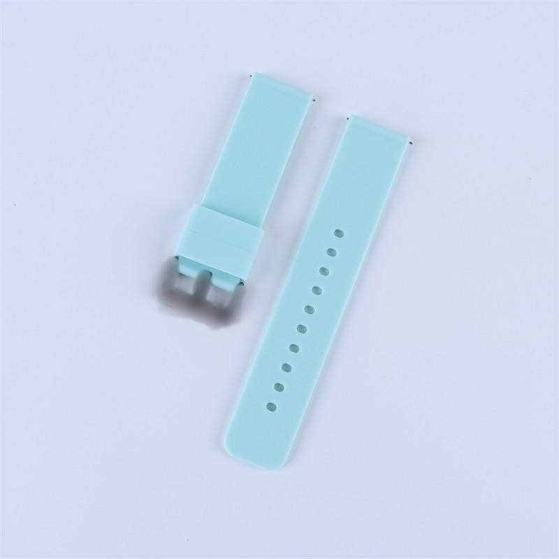 Bracelet de montre intelligente étanche en silicone multicolore Bracelet de montre de sport de couleur unie Bracelet avec connecteur