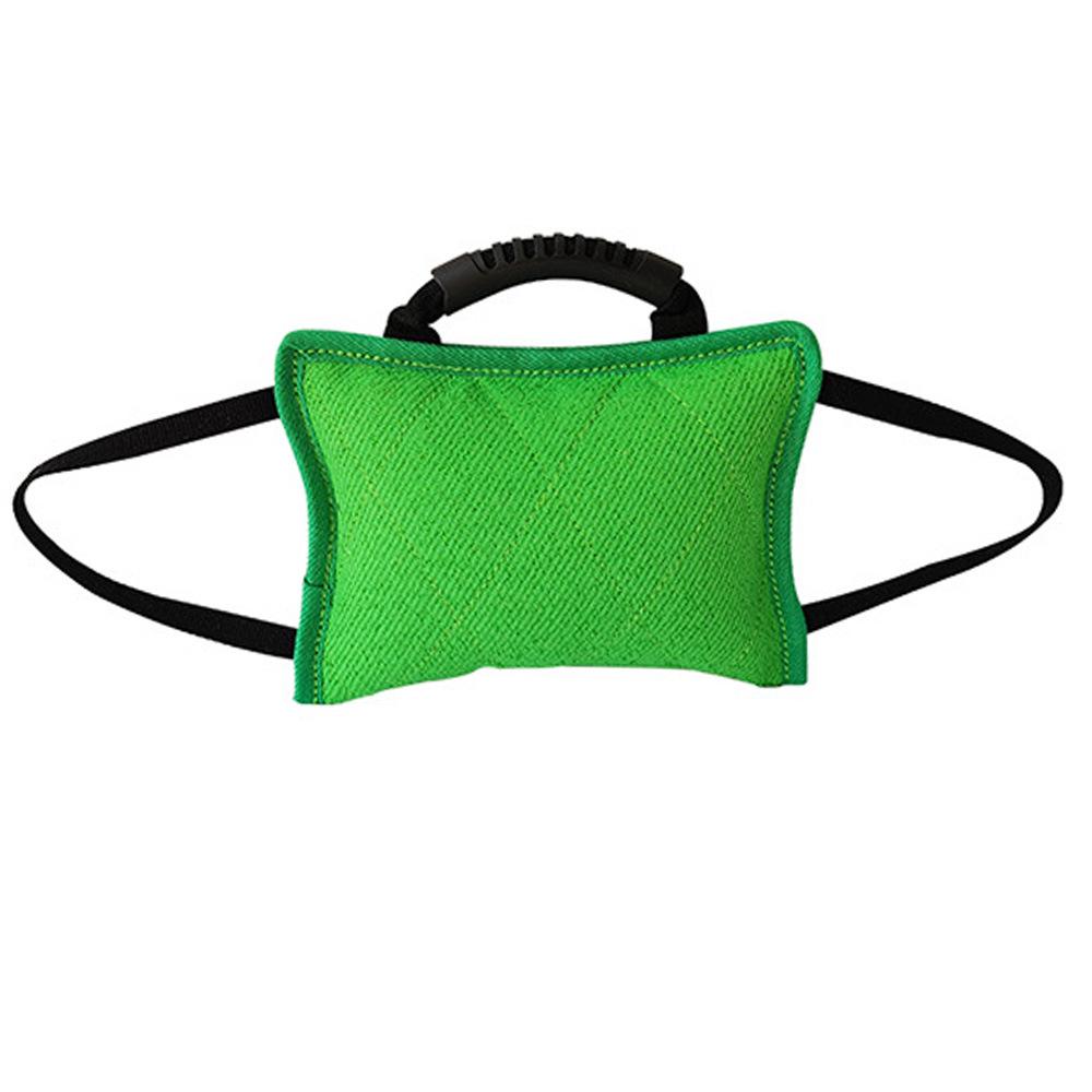 Durable Dog Training Bite Pillow with Twill Jute and Bite Stick