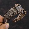 Eudialyt Armreif Kupfer Armspange Drahtumwickelter Armreif Verstellbare Armspange Geschenk für Sie Handgemachter Armreif Edelstein Kupferdraht Schmuck