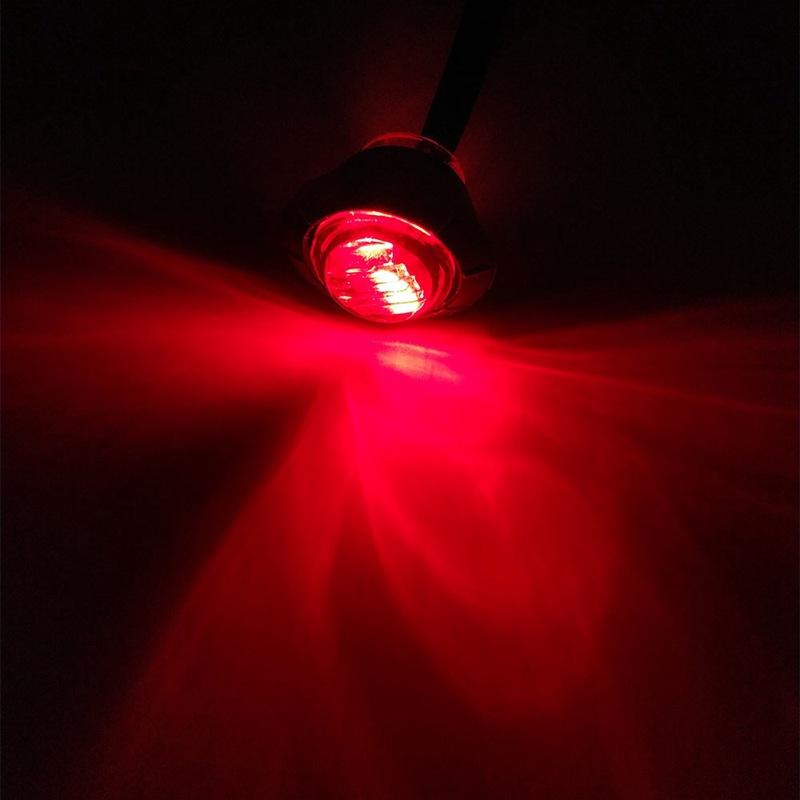 A Pair  Round Turn Signal Lamp 12V-24V General Automobile Side Lamp Signal Lamp LED Side Lamp Turn Signal Lamp Middle Net Lamp