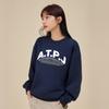 ASTRAL PROJECTION Earth Logo Loose Fit Sweatshirt_Navy