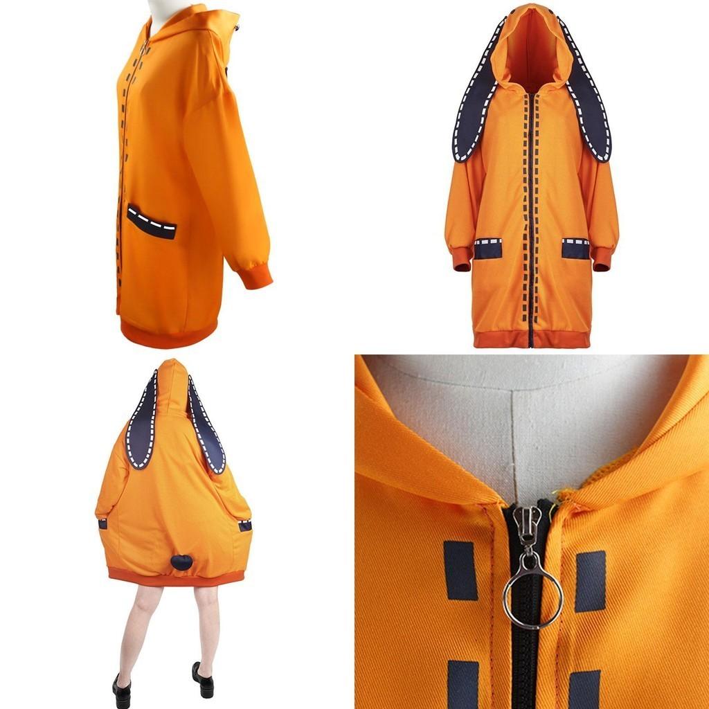 Kakegurui Compulsive Gambler Runa Yomozuki Cosplay Costume Cozy Hoodie Coat
