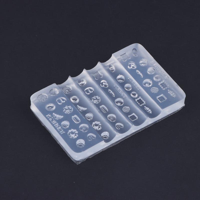 Nail Art Silicone Mold Mini Dessert Mold Bread Croissant Toast Biscuits Baking Tools Diy Silicone Nail Art Templates Nails Mold