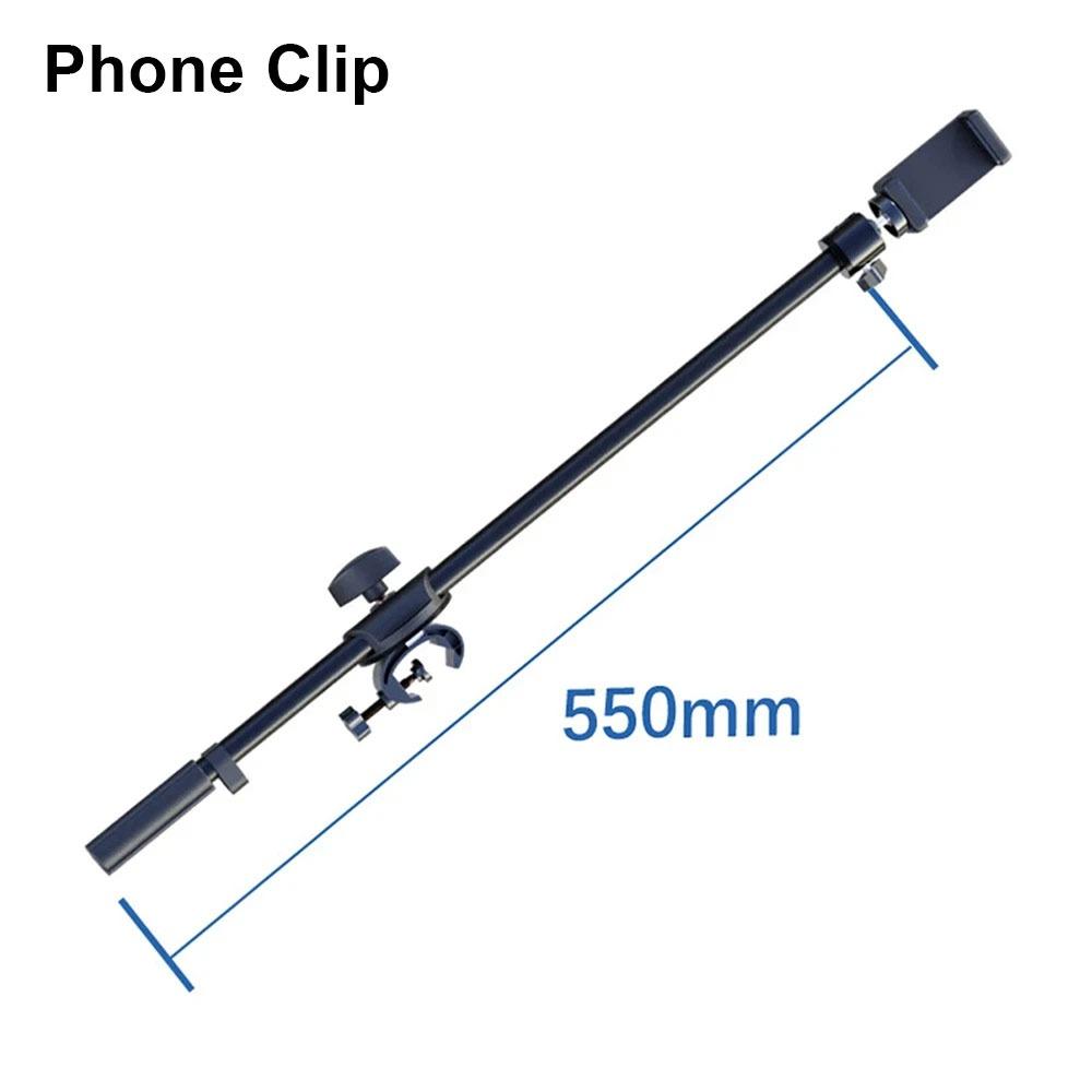 1Pcs New 55cm Rotating Microphone Stand Crossbar Arms Designed 3/8 Thread Mic Clip Cross Bar Adjustable Phone Holder