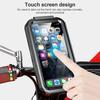 Black Motorcycle Bike Handlebar Phone Case Holder Stand Touch Screen Waterproof