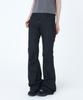 MISEKI SEOUL Diagonal Strap Bootcut Pants Black