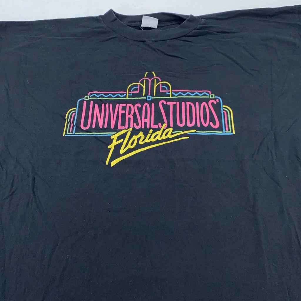 Vintage Universal Studios Florida Shirt Mens BOXY Large Neon Theme Park 90s