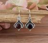 Solid 925 Sterling Silver Garnet Gemstone Handmade Designer Earring, Gift For her, Wife Gift, Oxidized Earring