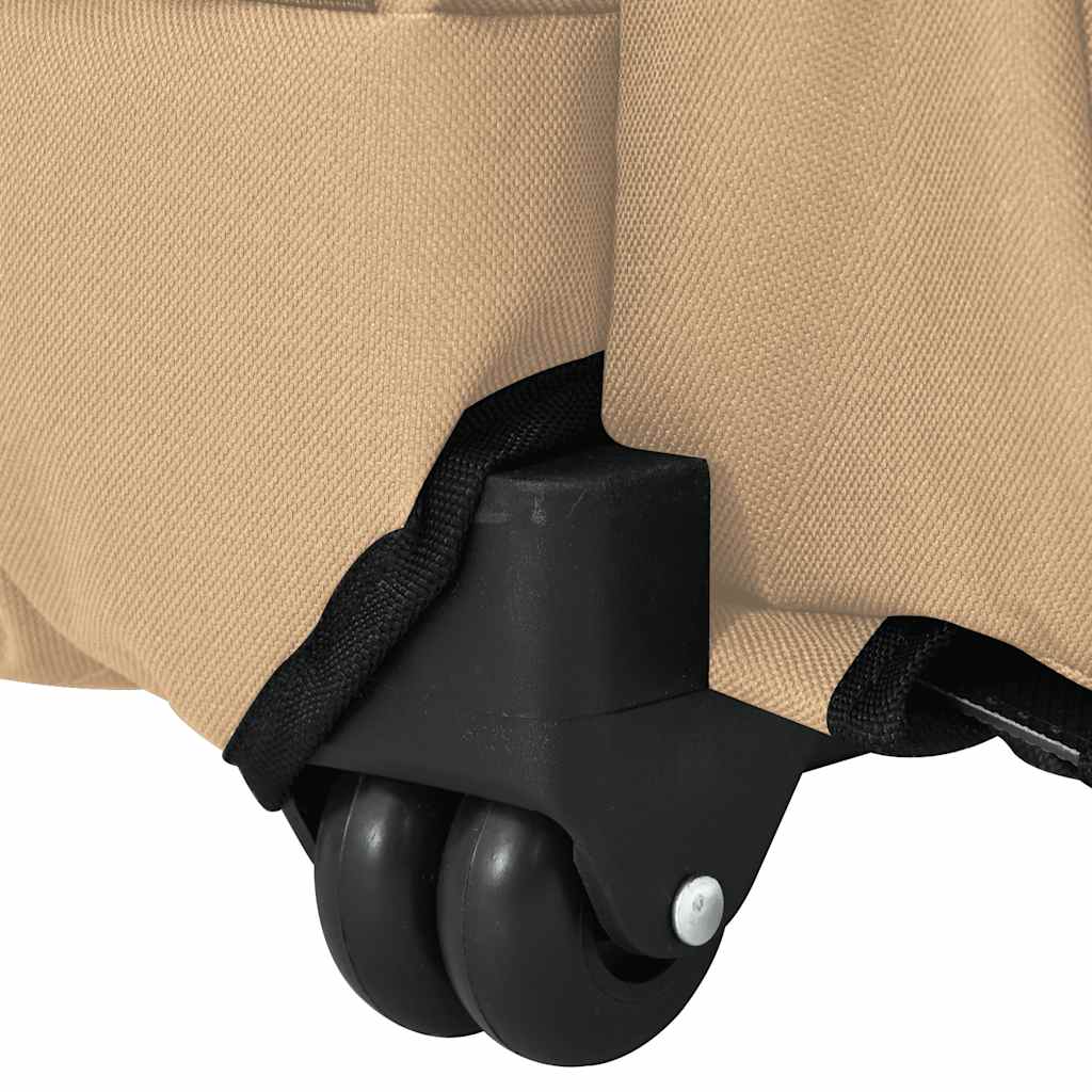 Carrito para Mascotas 3 en 1 Beige 48 x 32 x (57 106) cm Tela Oxford