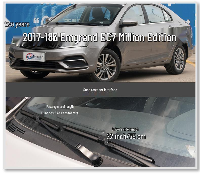 Kompatibler Scheibenwischer für Geely Emgrand EC7 (Modelle 09-17) Heckflügel & EC718
